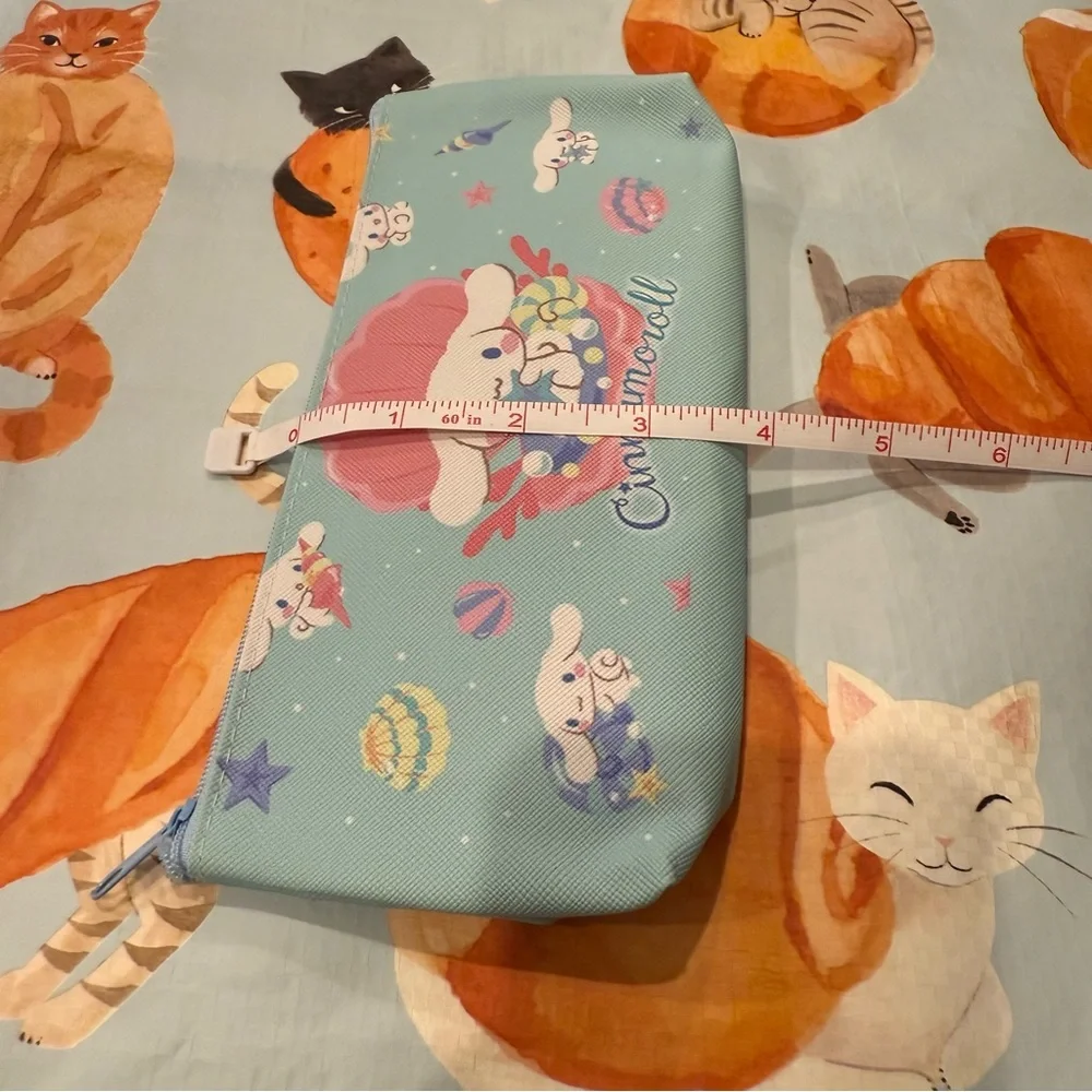 Cinnamoroll Blue Pencil Bag with Seashells and Mermaid Theme
